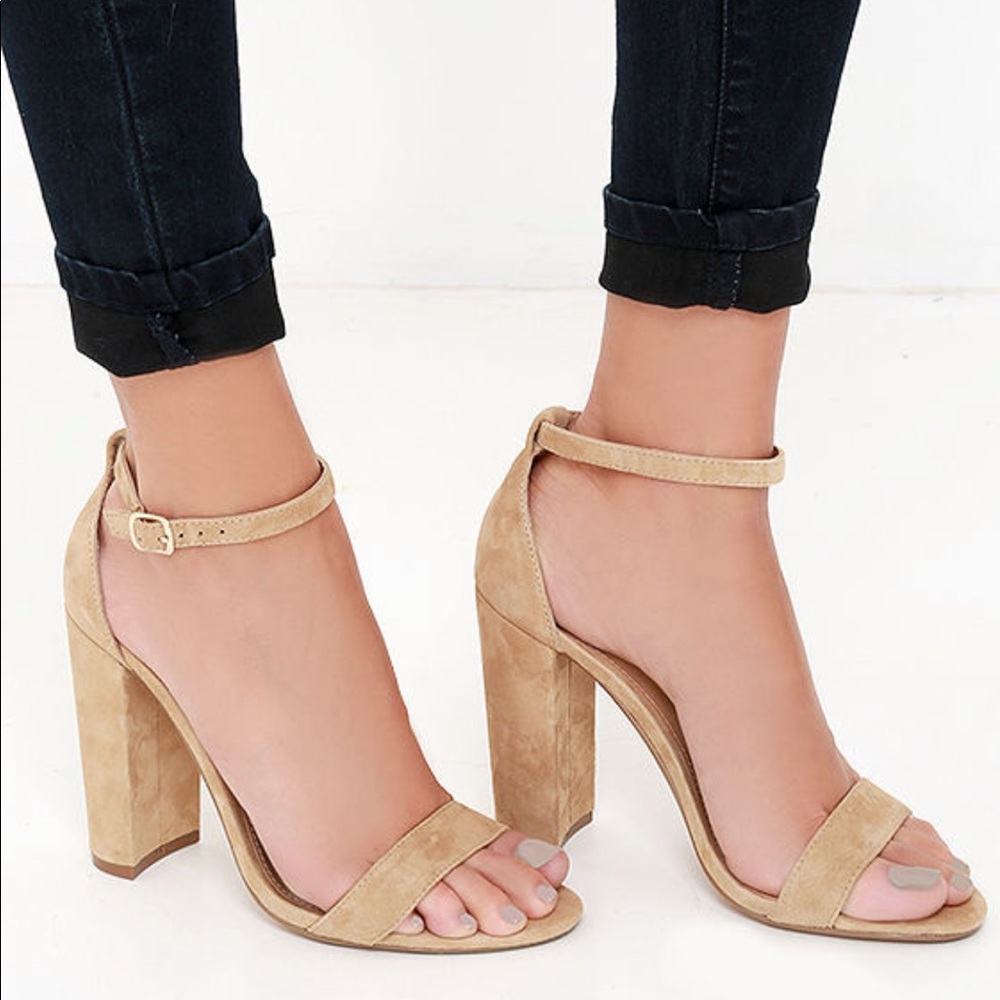 Steve Madden beige heels